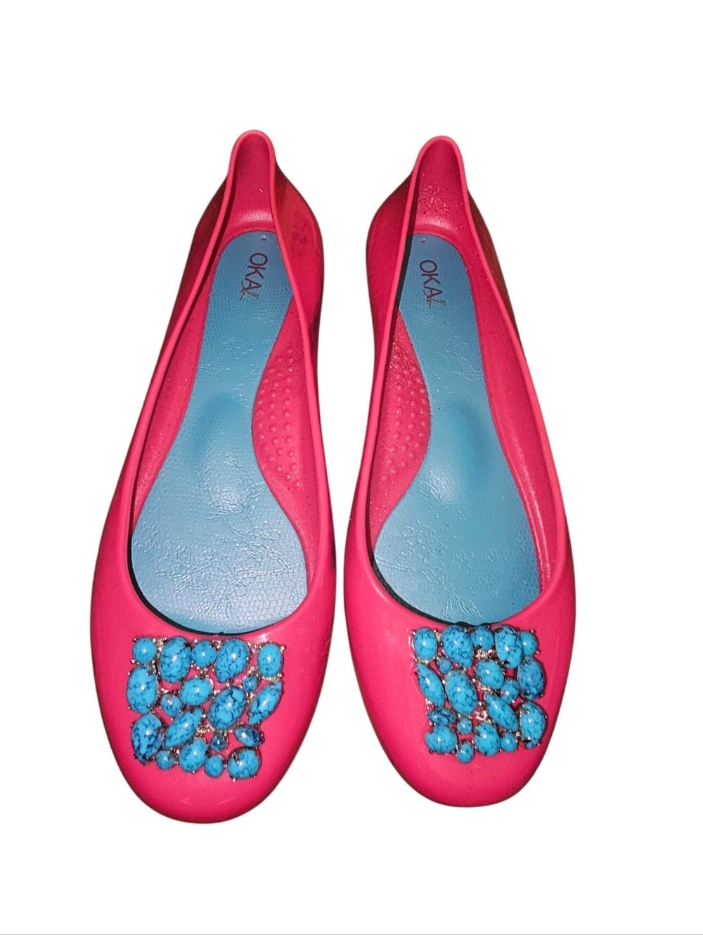 💰Oka B. Pink Jeweled Ballet Flats